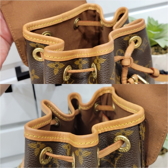 💕DISCONTINUED Very Rare Backpack LOUIS VUITTON Montsouris MINI Monogram - Picture 9 of 16